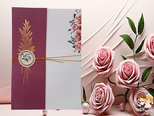 کارت عروسی604 زرشکی