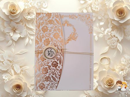 کارت عروسی379 سفید