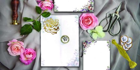 کارت عروسی133 رز