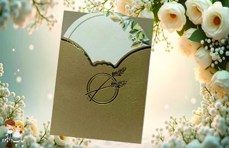 کارت عروسی   615  قهوه ای